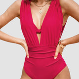 Fato de Banho Luxe Shaping com Decote V Profundo