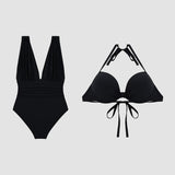 Fato de Banho Luxe Shaping com Decote V Profundo