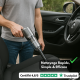 Aspirateur Voiture Sans Fil Puissant – Compact, Léger et Rechargeable