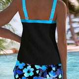São Paulo | Conjunto de Tankini Elegante em Dois Peças