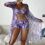 Laluna® | Conjunto de Bikini de 3 peças com Estampa